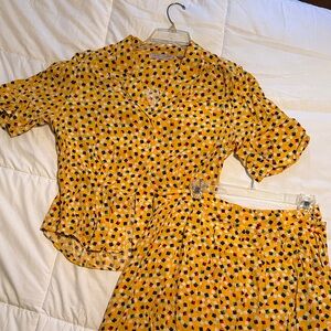 Vibrant Geometric Button Down Shirt